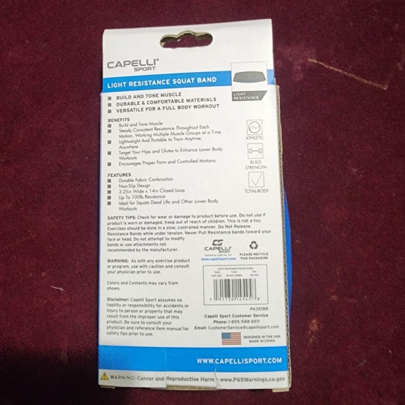 Capelli Sport Looped Fabric Light Resistance Band - Picture 5 of 5